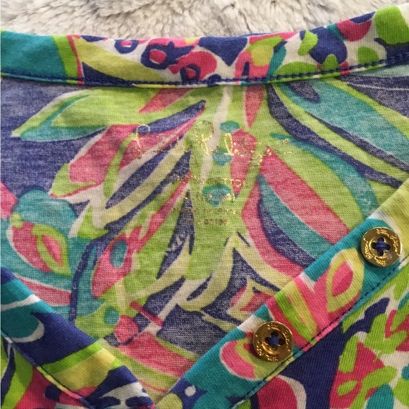 Lilly Pulitzer Blue and Green Mini Dress - Picture 9 of 9